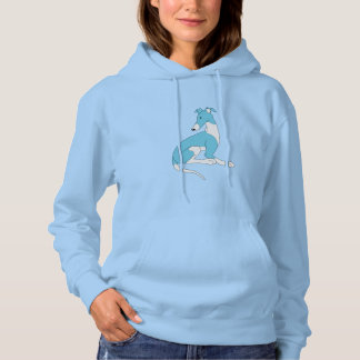 Pull À Capuche Toit assis (BLEU & BLANC)