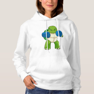 Pull À Capuche Tortue en boîte avec gants de boxe