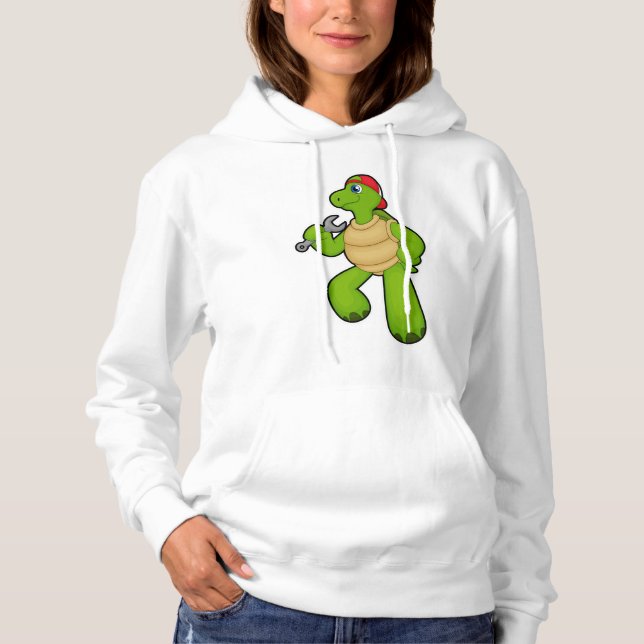 Pull À Capuche Tortue en mécanique avec clé et Casquette (Devant)