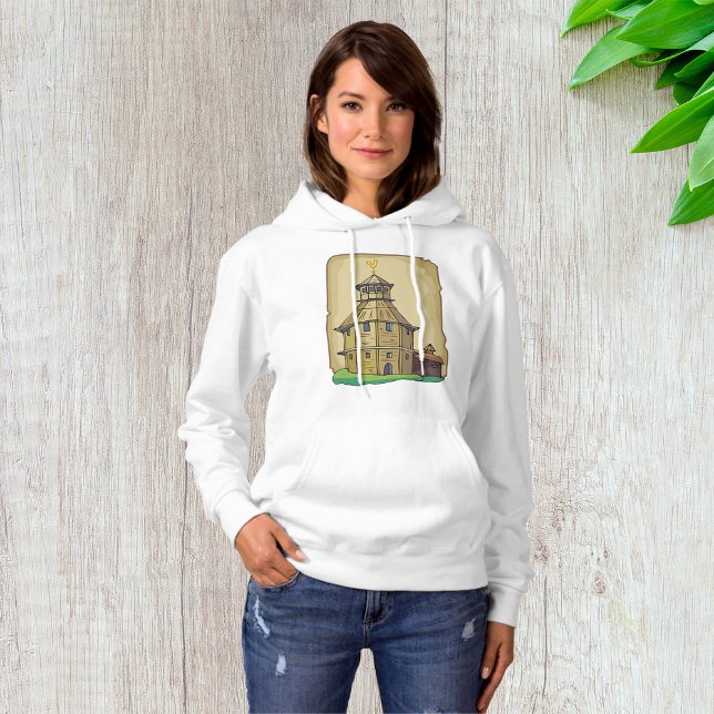 Pull À Capuche Tour de guet en bois médiéval et forteresse (Créateur téléchargé)