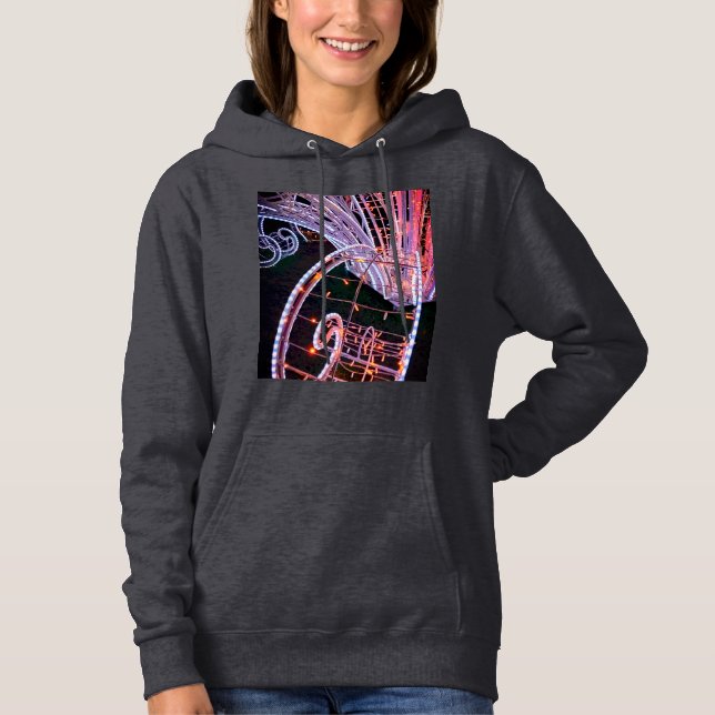 Pull À Capuche Tourbillon rose (Devant)