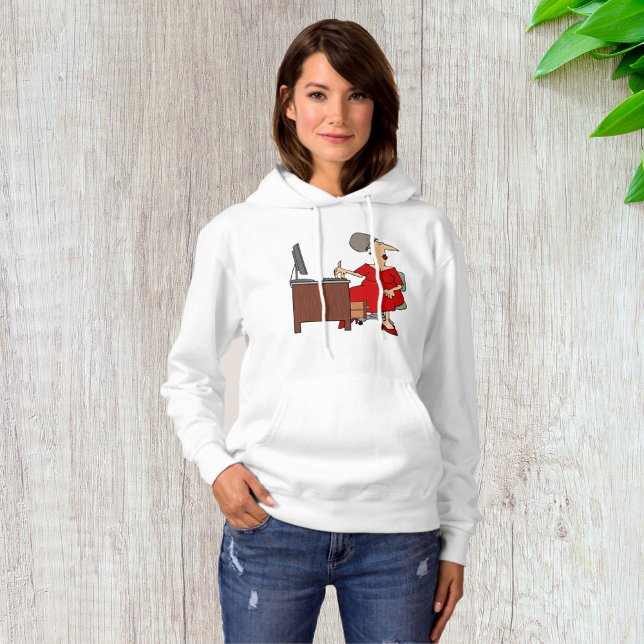 Pull À Capuche Travailleuse de bureau féminine (Créateur téléchargé)