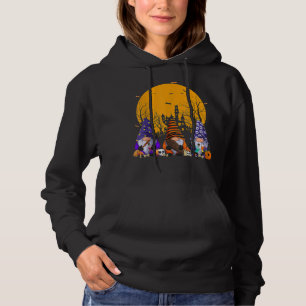 Pull À Capuche Trois Gnomes Joyeux Halloween Automne Candy Corn P