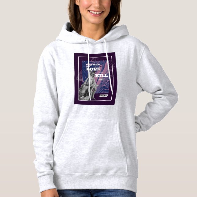 Pull À Capuche Trouvez ce que vous aimez Graphique de motivation  (Devant)