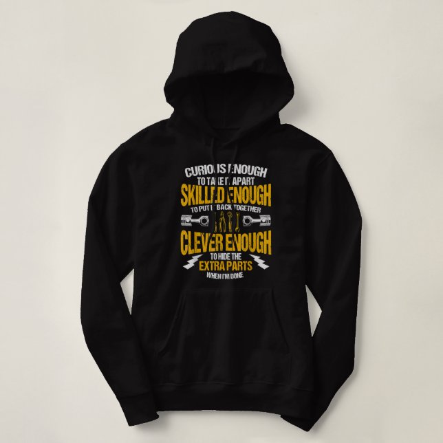Pull À Capuche Tuner Outil Mécanique De Voiture Drôle  (Design devant)