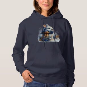 Pull À Capuche Un Hiver Cosy Souhaite À Un Lapin Spécial