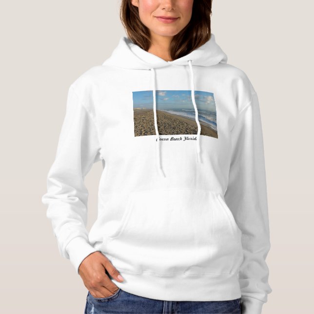 Pull À Capuche Un matin de plage de cacao (Devant)