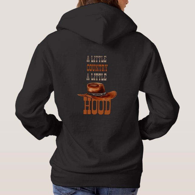 Pull À Capuche Un petit pays un peu accro (Dos)