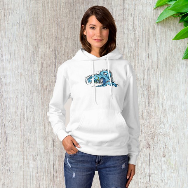 Pull À Capuche Vague de natation (Créateur téléchargé)