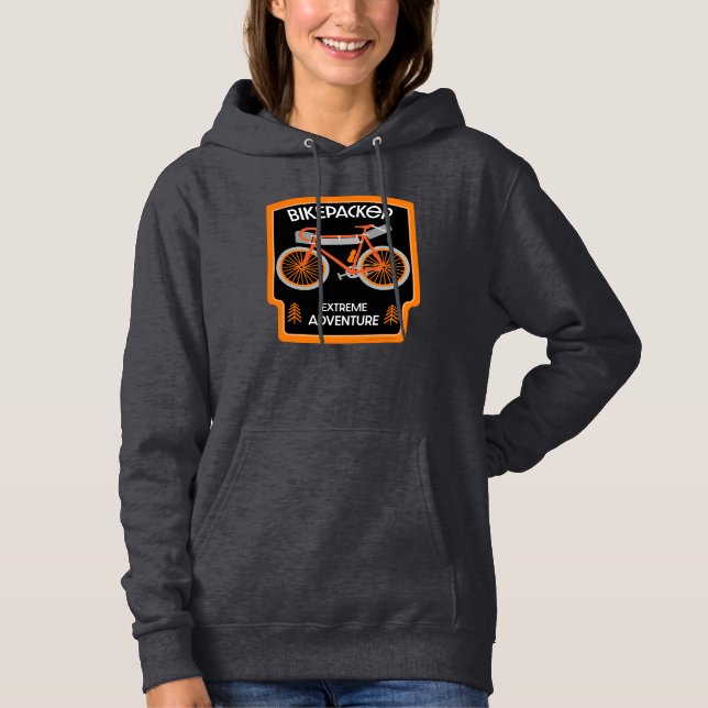 Pull À Capuche Vélo de randonnée à vélo (Devant)