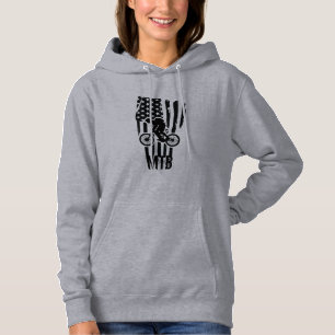 Pull À Capuche Vélo tout terrain drapeau américain Mtb patriotiqu
