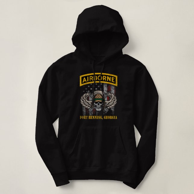 Pull À Capuche Veter Div Veter, parachutiste aéroporté américain  (Design devant)