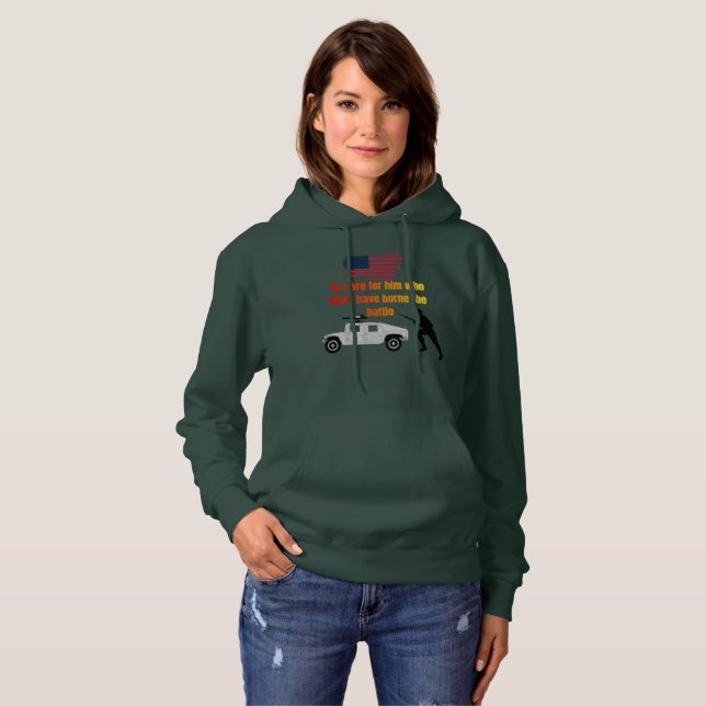Pull À Capuche vétérans américains (Devant entier)