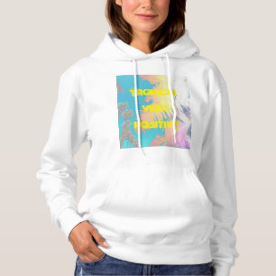 Pull À Capuche Vibes positives Palmiers tropicaux