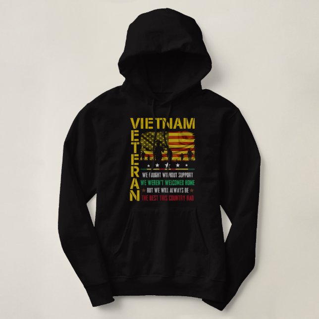 Pull À Capuche Vietnam Vétérinaire Nous avons combattu sans souti (Design devant)