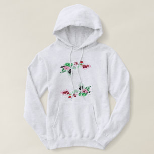 Pull À Capuche Vin Sweatshirt à capuchon de base avec Rose