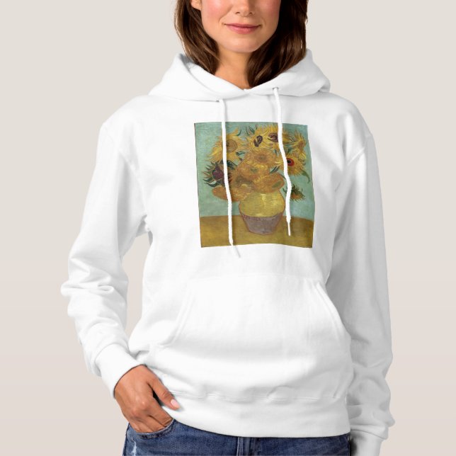 Pull À Capuche Vincent Van Gogh - Fleurs de soleil (Devant)
