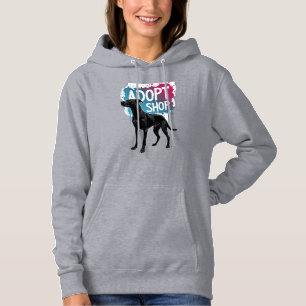 Pull À Capuche Vintage Adoptez Ne Faites Pas D'Achats Chien Graff