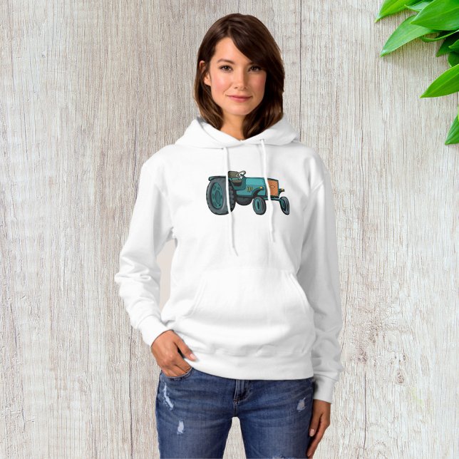 Pull À Capuche Vintage Blue Tracteur (Créateur téléchargé)