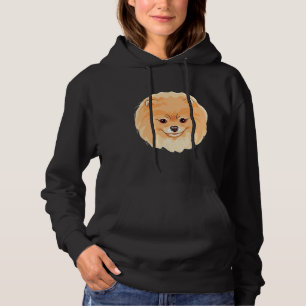 Pull À Capuche Visage Poméranien mignon