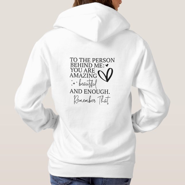 Pull À Capuche Vous Comptez (Dos)
