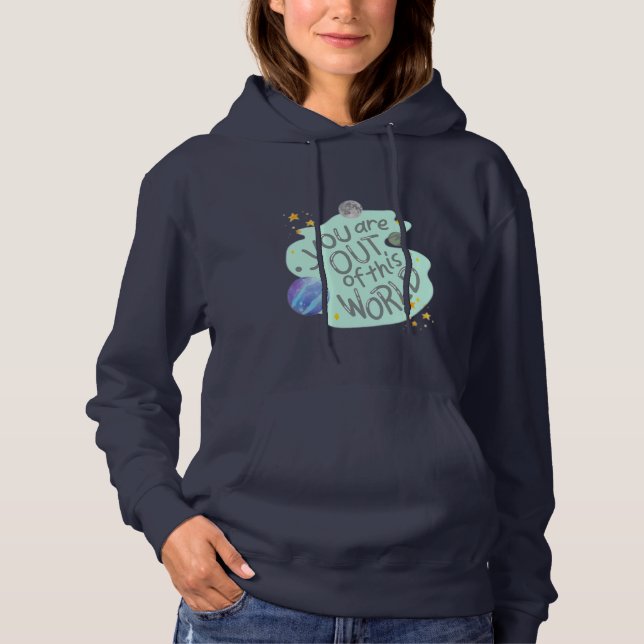 Pull À Capuche vous êtes hors de ce monde (Devant)
