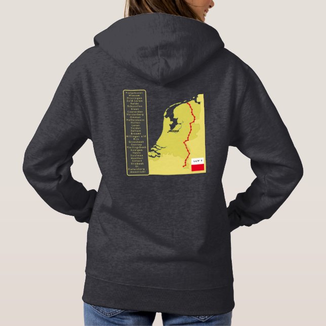 Pull À Capuche Wandelpad Nederland Pieterburen - St. Pietersberg (Dos)