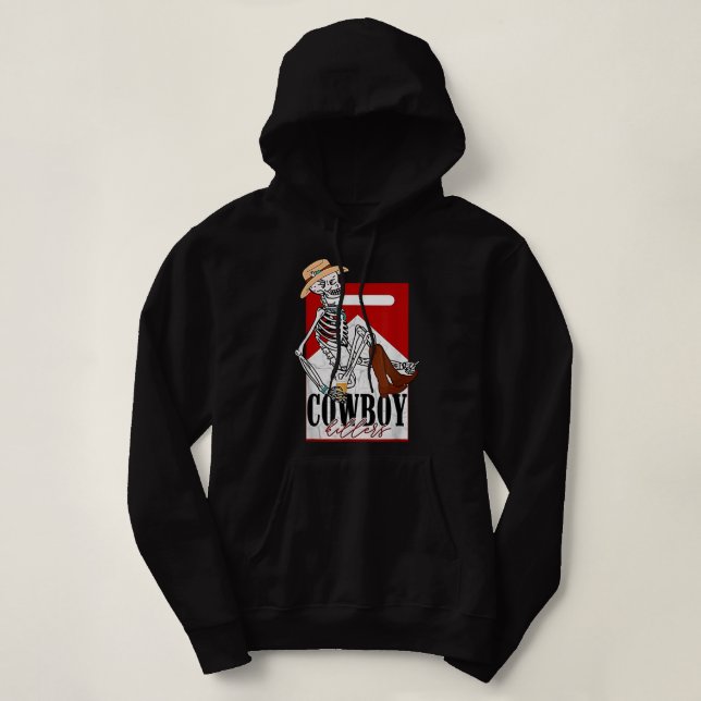 Pull À Capuche Western Cowgirl Horse Rodeo Punchy Cowboy tueurs (Design devant)