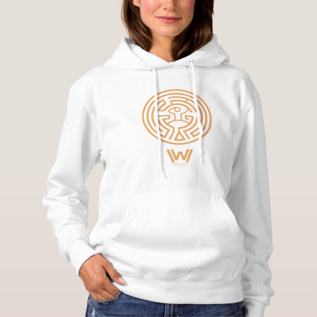 Pull À Capuche Westworld | Le symbole Maze (Devant)
