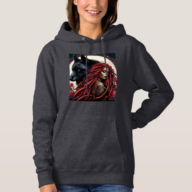 Pull À Capuche Wolf Goddess (Devant)