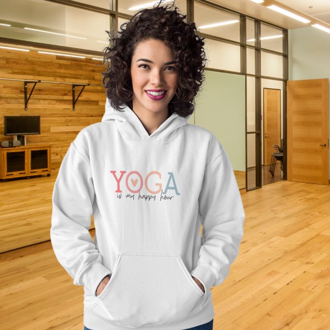 Pull À Capuche Yoga is my Happy Hour Fun (Créateur téléchargé)