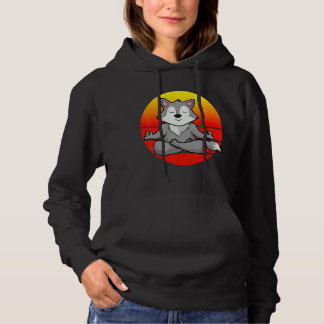 Pull À Capuche Yoga Wolf Méditation Yoga Pour Les Enfants Et Les