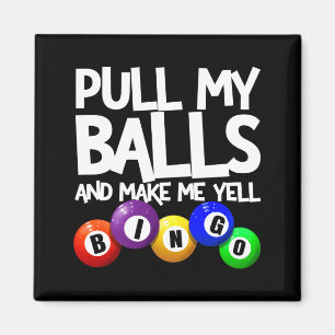 Pull My And Make Me Yell Bingo Player Funny  Magnet