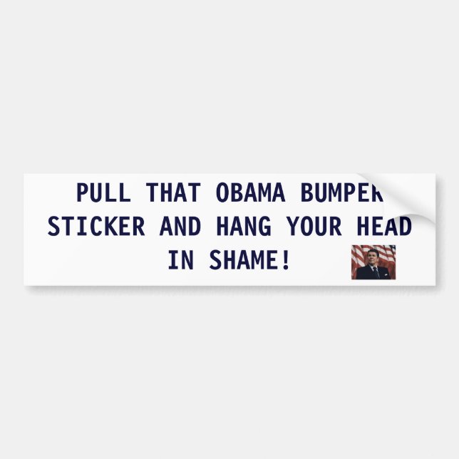 PULL THAT OBAMA BUMPER S... BUMPER STICKER (Front)