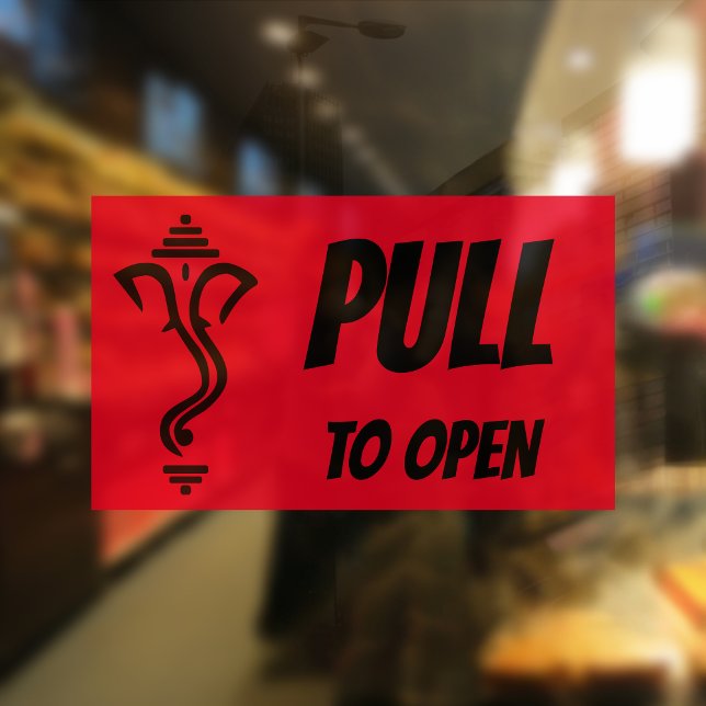 PULL TO OPEN Ganesha DOOR Sticker (Creator Uploaded)