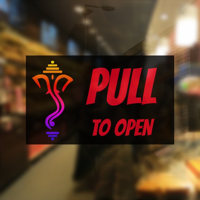 PULL TO OPEN Ganesha DOOR Sticker (Creator Uploaded)