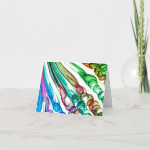 Pulled Bubble Fun / Greenleaf / Note Card