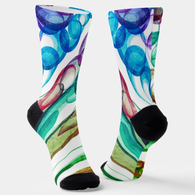 Pulled Bubble Fun / Greenleaf / Socks (Angled)