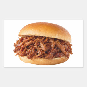 Pulled Pork Sandwich on White Sticker