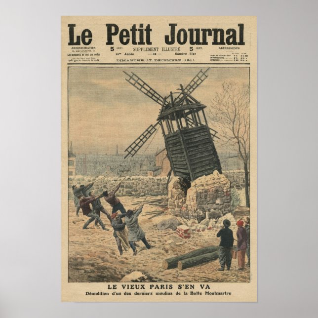 Pulling down one of the last windmills poster (Front)