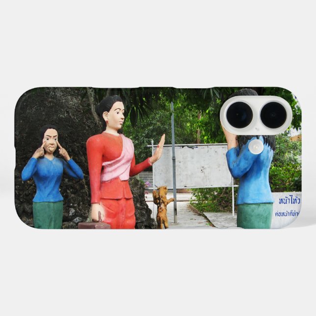 Pulling Faces Behind Your Back Case-Mate iPhone Case (Back (Horizontal))