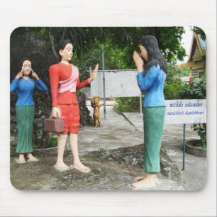 Pulling Faces Behind Your Back Mouse Pad