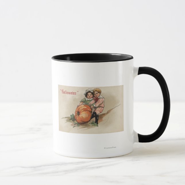 Pulling Pumpkin up Hillside Mug (Right)