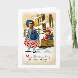 Pulling the Sled Holiday Card