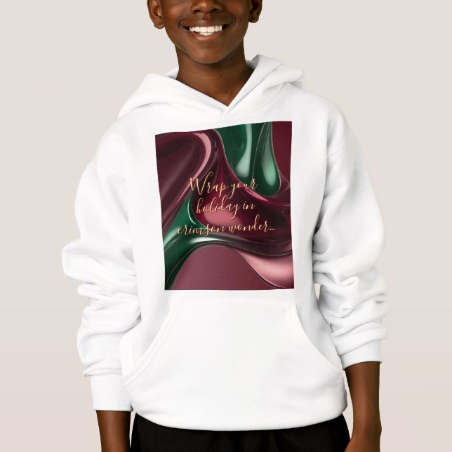 Pullover à capuche pour enfants avec graphique sty (Devant)