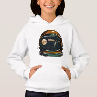 Pullover à capuche pour fille - Casque spatial