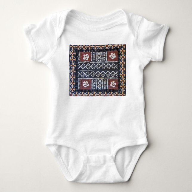 Pullover de bébé de tissu de Tapa des Fidji (Devant)