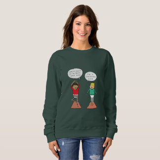 Pullover drôle de Noël de yoga de la pose |