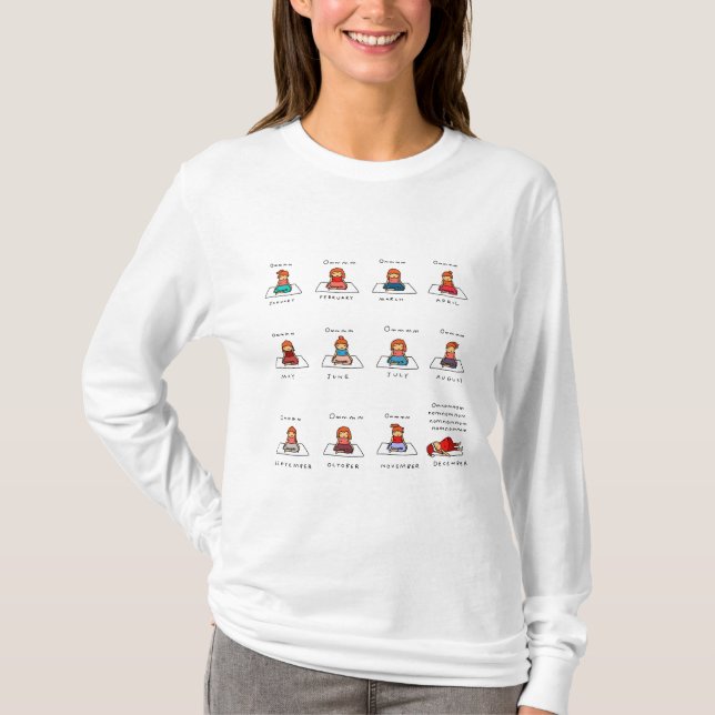 Pullover drôle de Noël d'Omnomnom | de yoga (Devant)