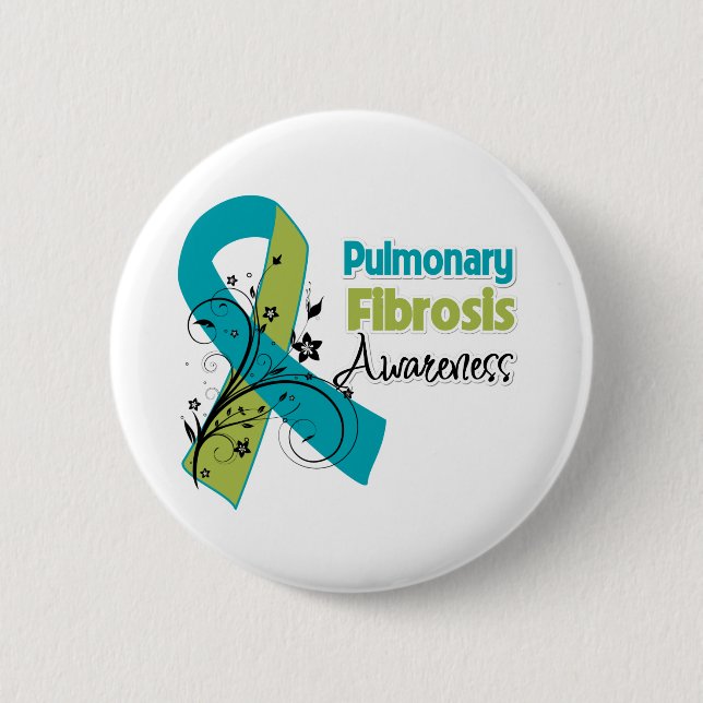 Pulmonary Fibrosis Awareness 2 Inch Round Button (Front)